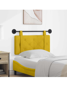 Testata appesa Giallo 100 x 55 x 5 cm Velluto