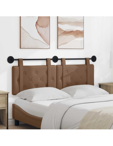 Testata appesa Cappuccino 130 x 55 x 5 cm Pelle Sintetica