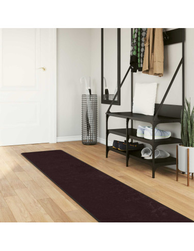 Runner Tappeto MARSA Antracite 350 x 50 cm Poliestere e PVC