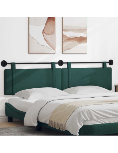 Testata appesa Tinta unita Verde Scuro 210 x 55 x 5 cm Tessuto