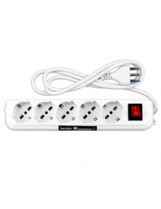 VULTECH MULTIPRESA BIPASSO VULTECH MU-01 5 POSTI CON TASTO ON/OFF