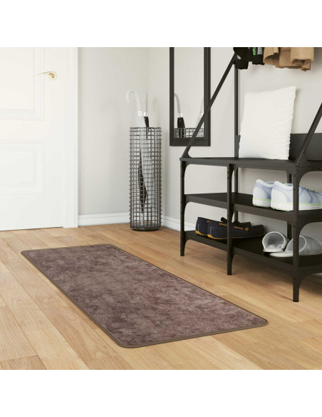 Runner Tappeto MARSA Grigio 150 x 50 cm Poliestere e PVC