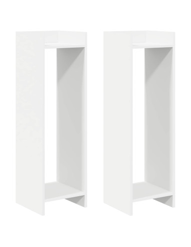 Supporto per piante 2 pcs Bianco 30 x 30 x 100 cm