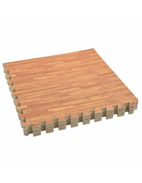 Tappetini per esercizi a puzzle 12 pcs Marrone 4,32 ㎡