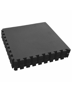 Tappetini per esercizi a puzzle 12 pcs Nero 4,32 ㎡ Schiuma EVA