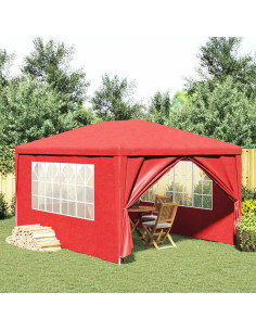 Tenda da festa con pareti Rosso 400 x 300 x 255 cm