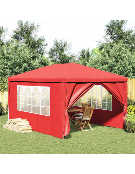 Tenda da festa con pareti Rosso 400 x 300 x 255 cm