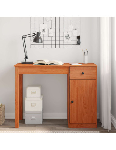 Scrivania Marrone Cera 100 x 50 x 74 cm Legno di pino massiccio