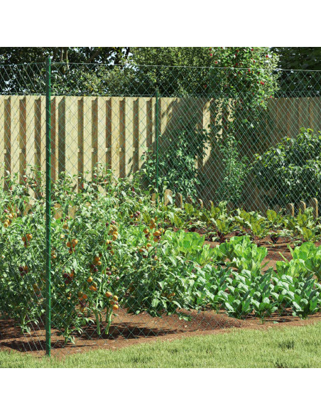 Recinzione a rete metallica Verde 2 x 10 m Acciaio