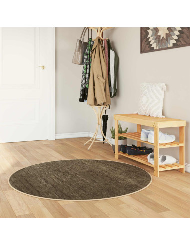 Runner Tappeto MARSA Verde Foresta Ø 120 cm Poliestere e PVC