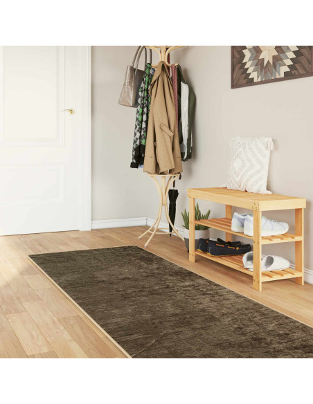 Runner Tappeto MARSA Verde Foresta 350 x 80 cm Poliestere e PVC