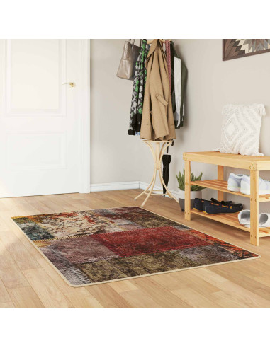 Runner Tappeto MARSA Multicolore 100 x 80 cm Poliestere e PVC