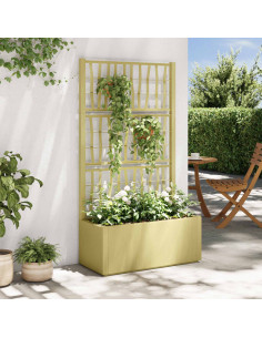 Vaso da Giardino con Trellis Verde 80 x 36 x 140 cm PP