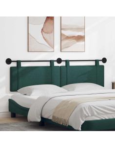 Testata appesa Tinta unita Verde Scuro 170 x 55 x 5 cm Tessuto