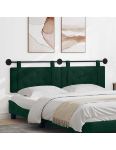 Testata appesa Verde Scuro 170 x 55 x 5 cm Velluto