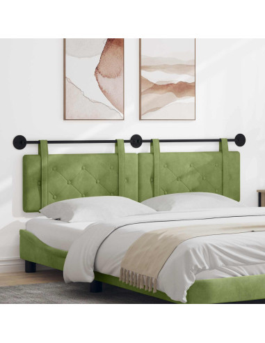 Testata appesa Verde chiaro 170 x 55 x 5 cm Velluto