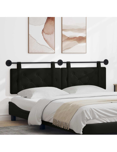 Testata appesa Nero 170 x 55 x 5 cm Pelle Sintetica