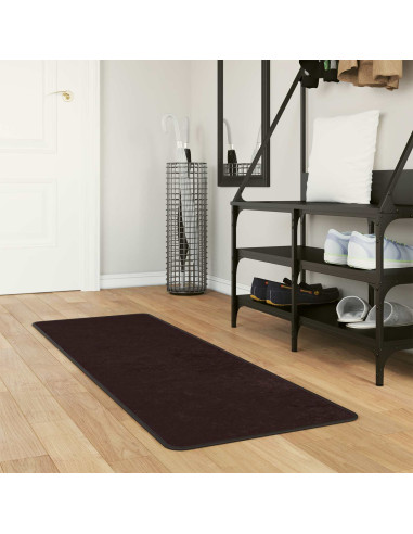 Runner Tappeto MARSA Antracite 100 x 50 cm Poliestere e PVC