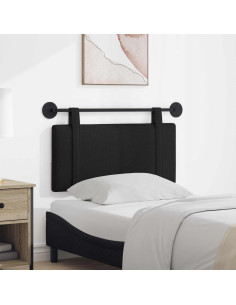 Testata appesa Montaggio a parete Nero 100 x 55 x 5 cm Tessuto