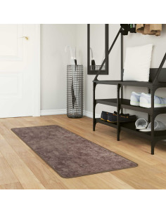 Runner Tappeto MARSA Grigio 200 x 50 cm Poliestere e PVC