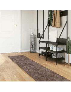 Runner Tappeto MARSA Grigio 300 x 50 cm Poliestere e PVC