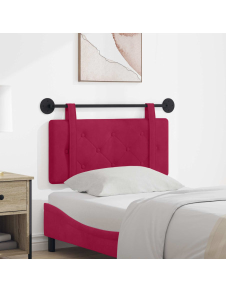 Testata appesa Rosso Vino 90 x 55 x 5 cm Velluto