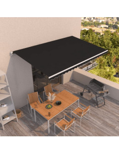 Tenda da Sole Retrattile Manuale 500x350 cm Antracite