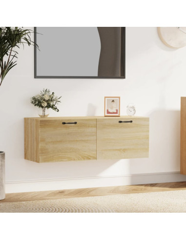 Mobile Pensile Rovere Sonoma 100x36,5x35 cm Legno Multistrato