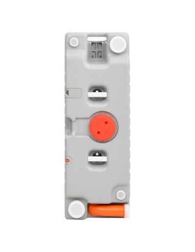 Serbatoio di Acqua con Ruote per Campeggio 75 L Grigio