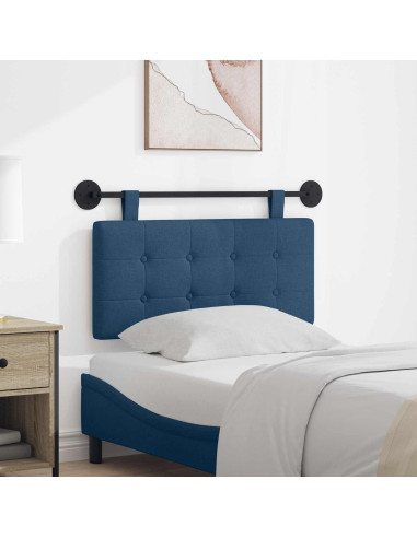 Testata appesa Montaggio a parete Blu 100 x 55 x 5 cm Tessuto
