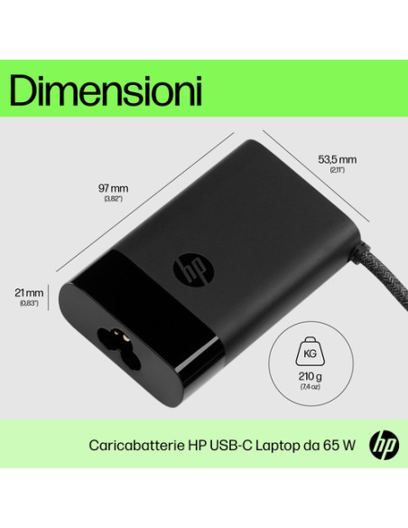 HP Caricabatterie per laptop USB-C 65 W