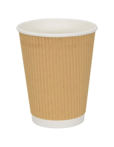 Bicchieri da Caffè in Carta 500 pz 12oz 300ml Marrone