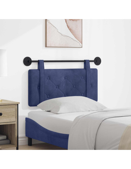 Testata appesa Blu Polizia 90 x 55 x 5 cm Velluto