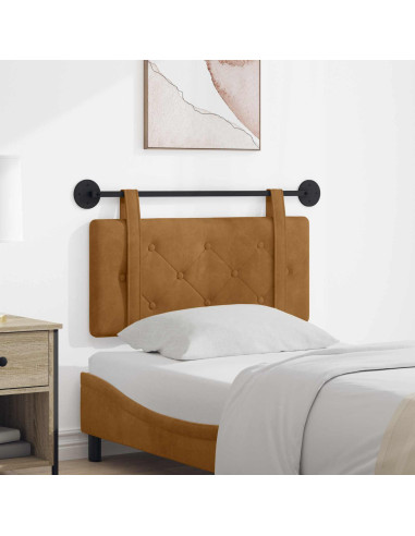 Testata appesa Marrone 90 x 55 x 5 cm Velluto