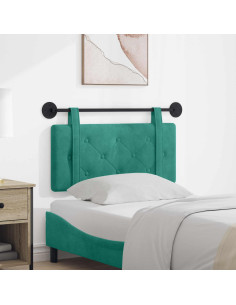 Testata appesa Turchese 90 x 55 x 5 cm Velluto