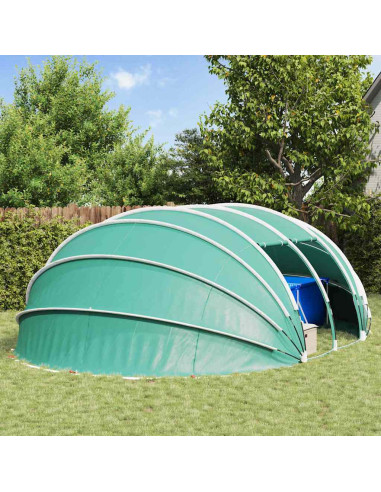 Tenda da piscina a cupola Blu 640 x 432 x 205 cm