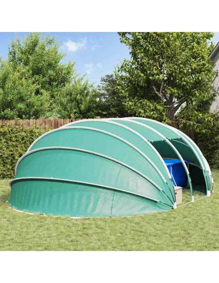 Tenda da piscina a cupola Blu 640 x 432 x 205 cm