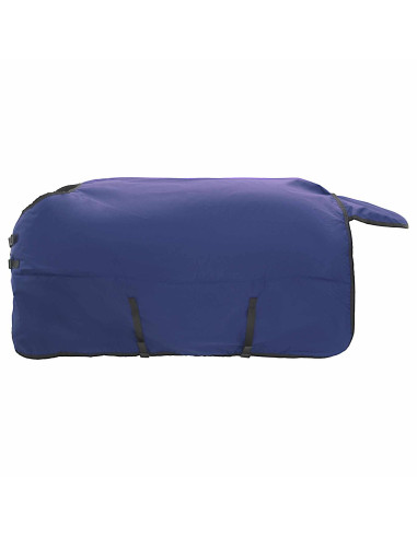 Coperta per Cavalli Verde Scuro e Nero 145 cm Poliestere