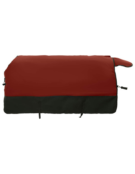 Coperta per Cavalli Verde Scuro e Nero 95 cm Poliestere