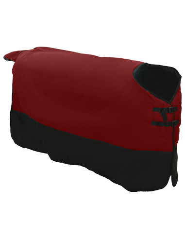 Coperta per Cavalli Verde Scuro e Nero 135 cm Poliestere