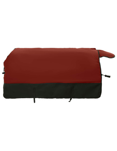 Coperta per Cavalli Verde Scuro e Nero 135 cm Poliestere