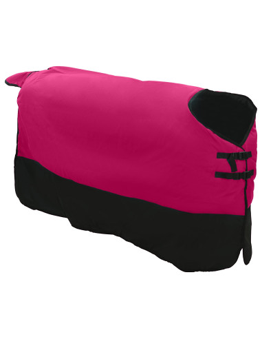 Coperta per Cavalli Rosa e Nero 135 cm Poliestere
