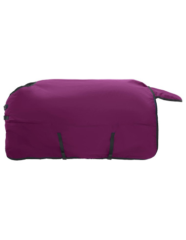 Coperta per Cavalli Verde Scuro e Nero 75 cm Poliestere