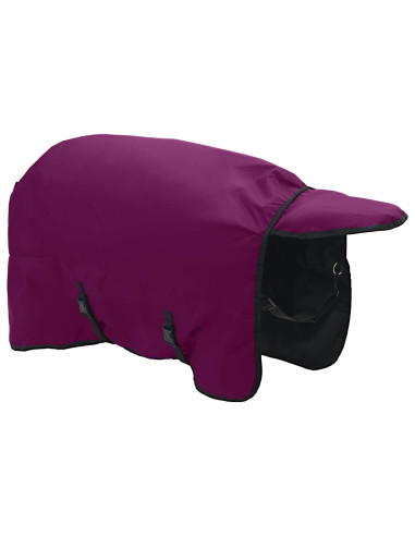 Coperta per Cavalli Verde Scuro e Nero 85 cm Poliestere