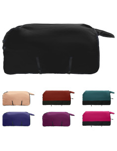 Coperta per Cavalli Verde Scuro e Nero 85 cm Poliestere 2