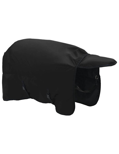 Coperta per Cavalli Verde Scuro e Nero 105 cm Poliestere