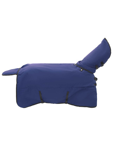 Coperta per Cavalli Verde Scuro e Nero 75 cm Poliestere