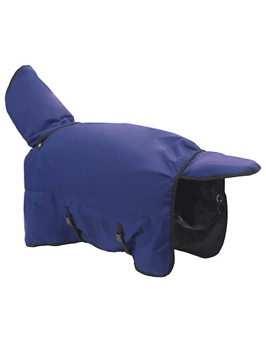 Coperta per Cavalli Verde Scuro e Nero 75 cm Poliestere