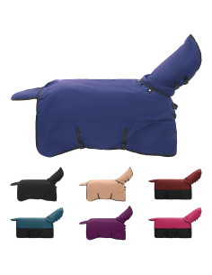 Coperta per Cavalli Verde Scuro e Nero 105 cm Poliestere 2