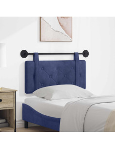 Testata appesa Blu Polizia 100 x 55 x 5 cm Velluto